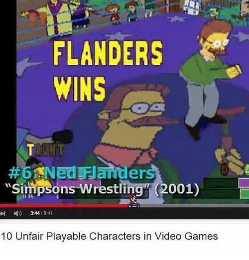 Simpsons wrestling the